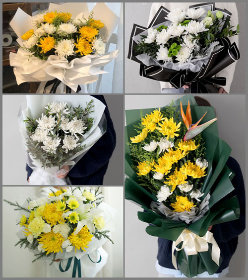 辽宁营口盖州市西海街道白事花束代送